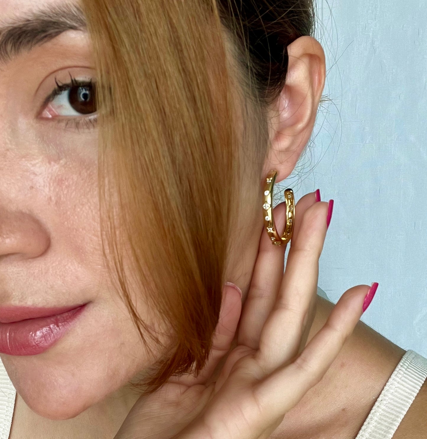 Gold Stars Earrings