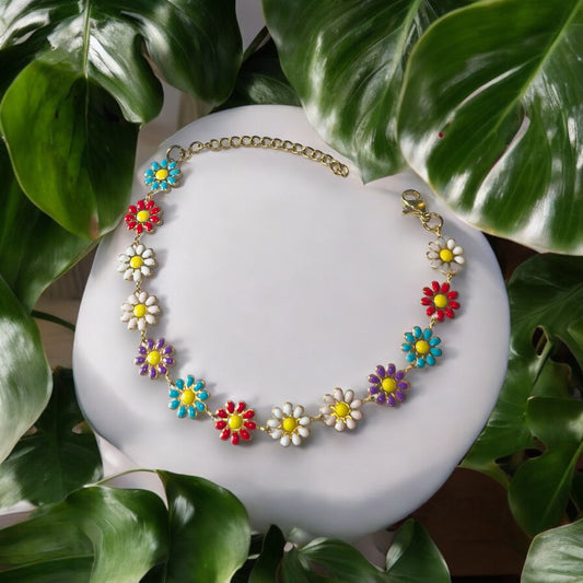 Colorful Flower Bracelet